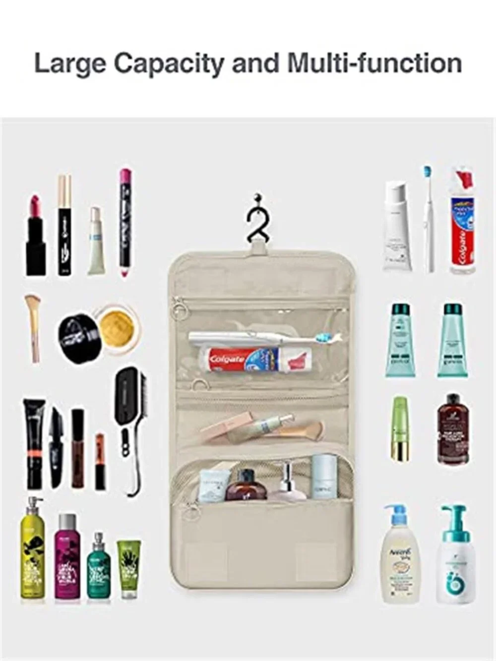 Hanging Toiletry Bag Women Travel Cosmetic Makeup Organizer Water Resistant Bag